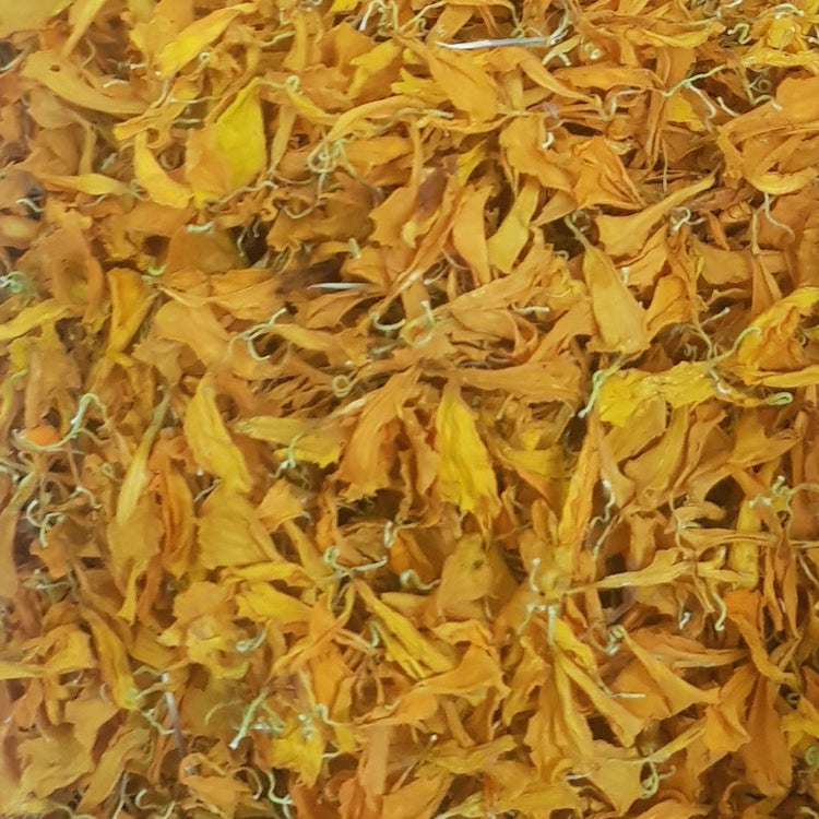getrocknete Tagetes Blüten