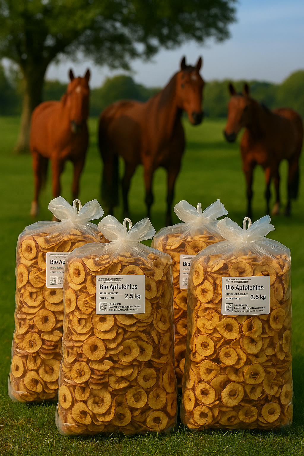 Bio Apfelchips für Pferde 10 kg (4x 2,5kg)