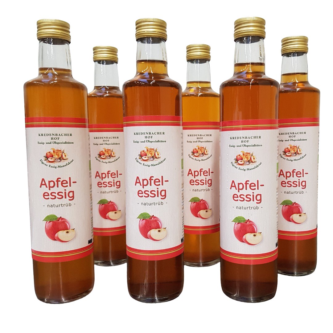 Apfelessig bio naturtrüb 6x 0,5l Flasche