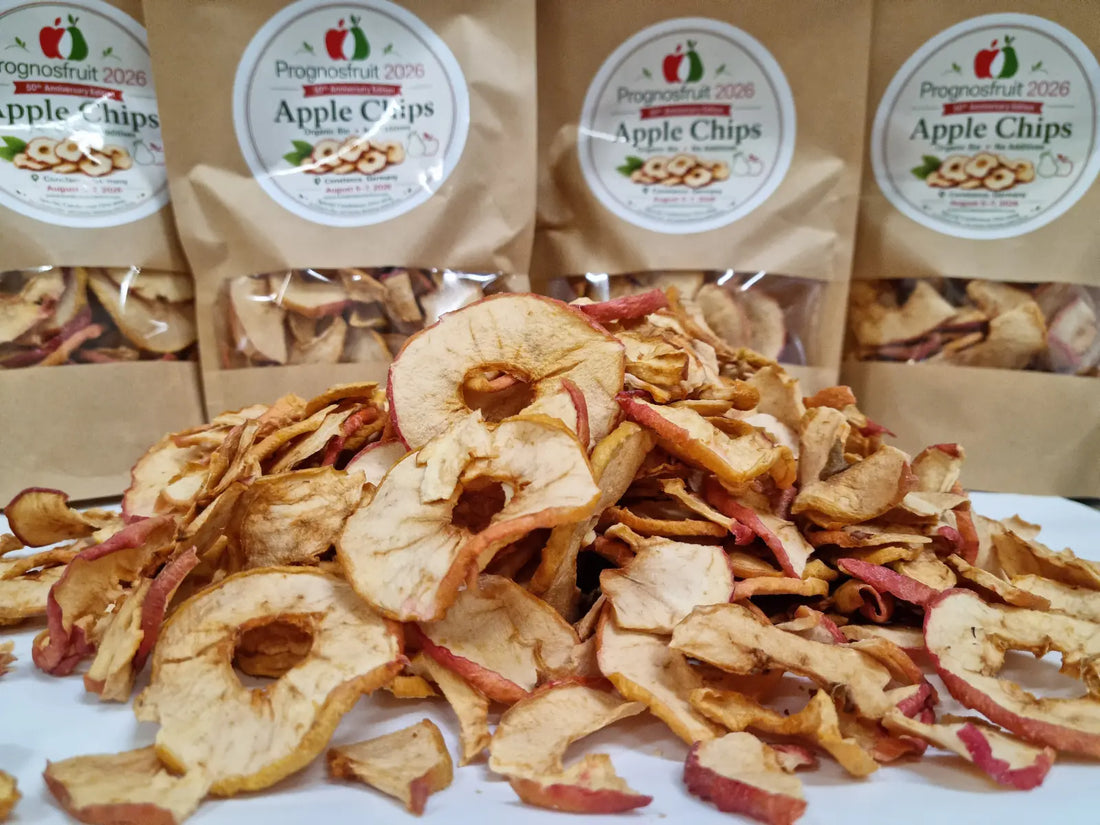 Private Label Bio Apfelchips mit individuellem Etikett für die Prognosfruit 2026