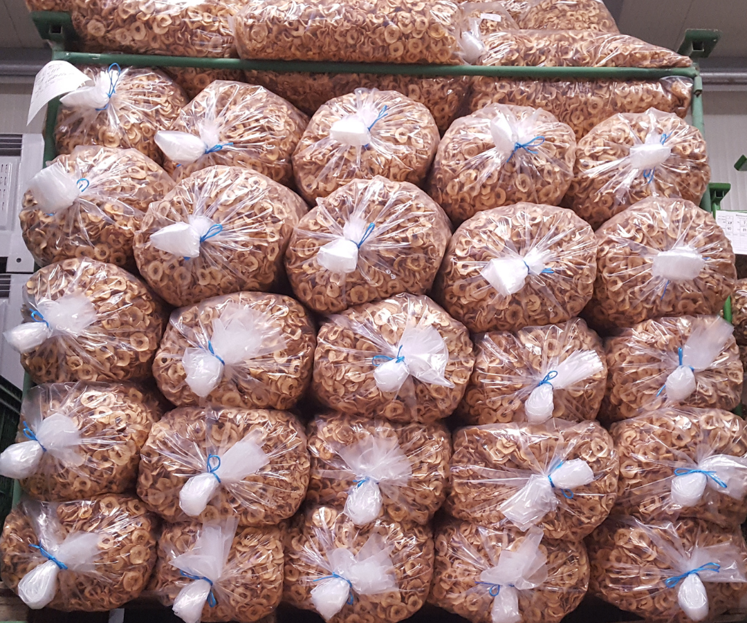 Apfelchips Großgebinde im Lager