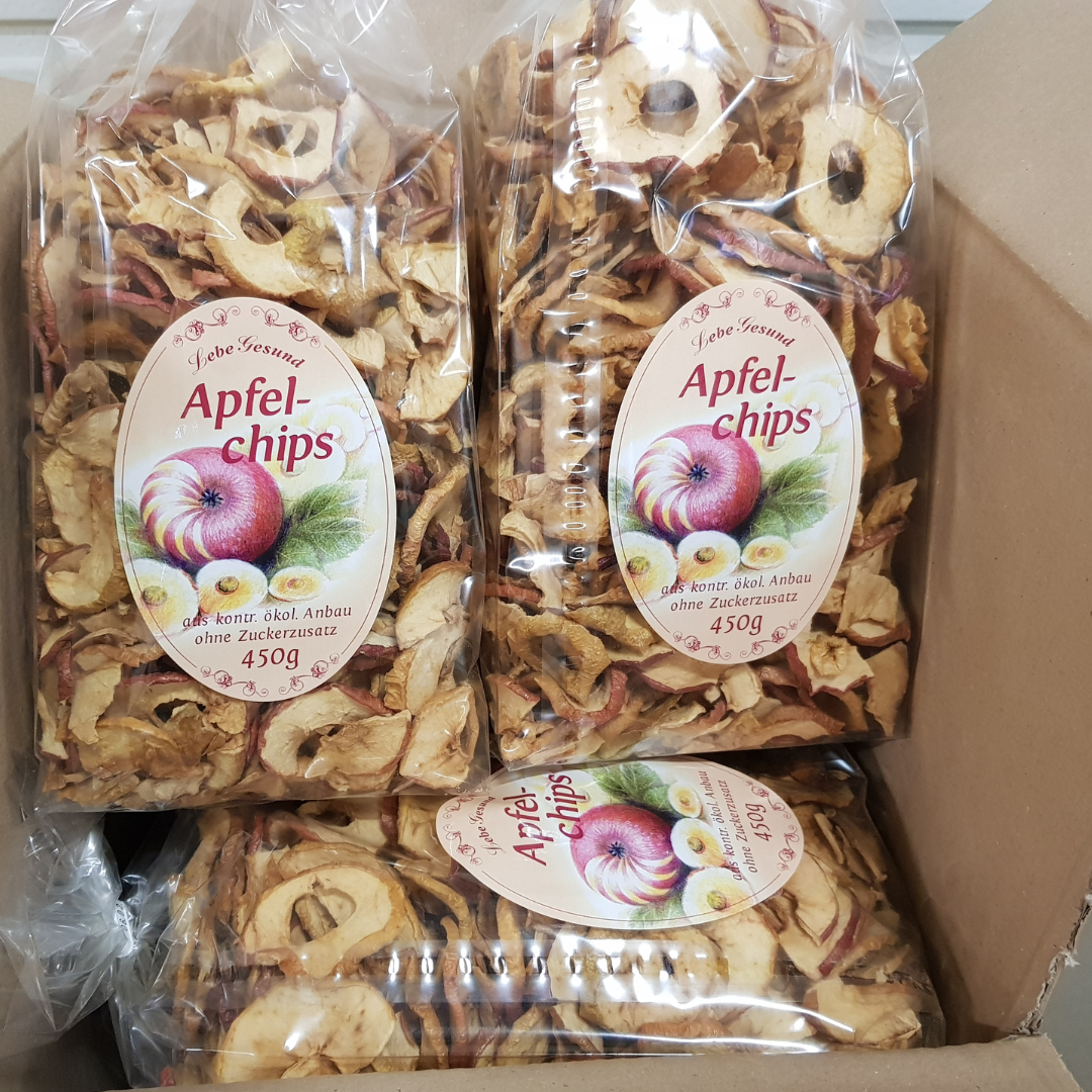 apfelchips aufbewahren Bio Apfelchips 6 × 450 g – Großpackung