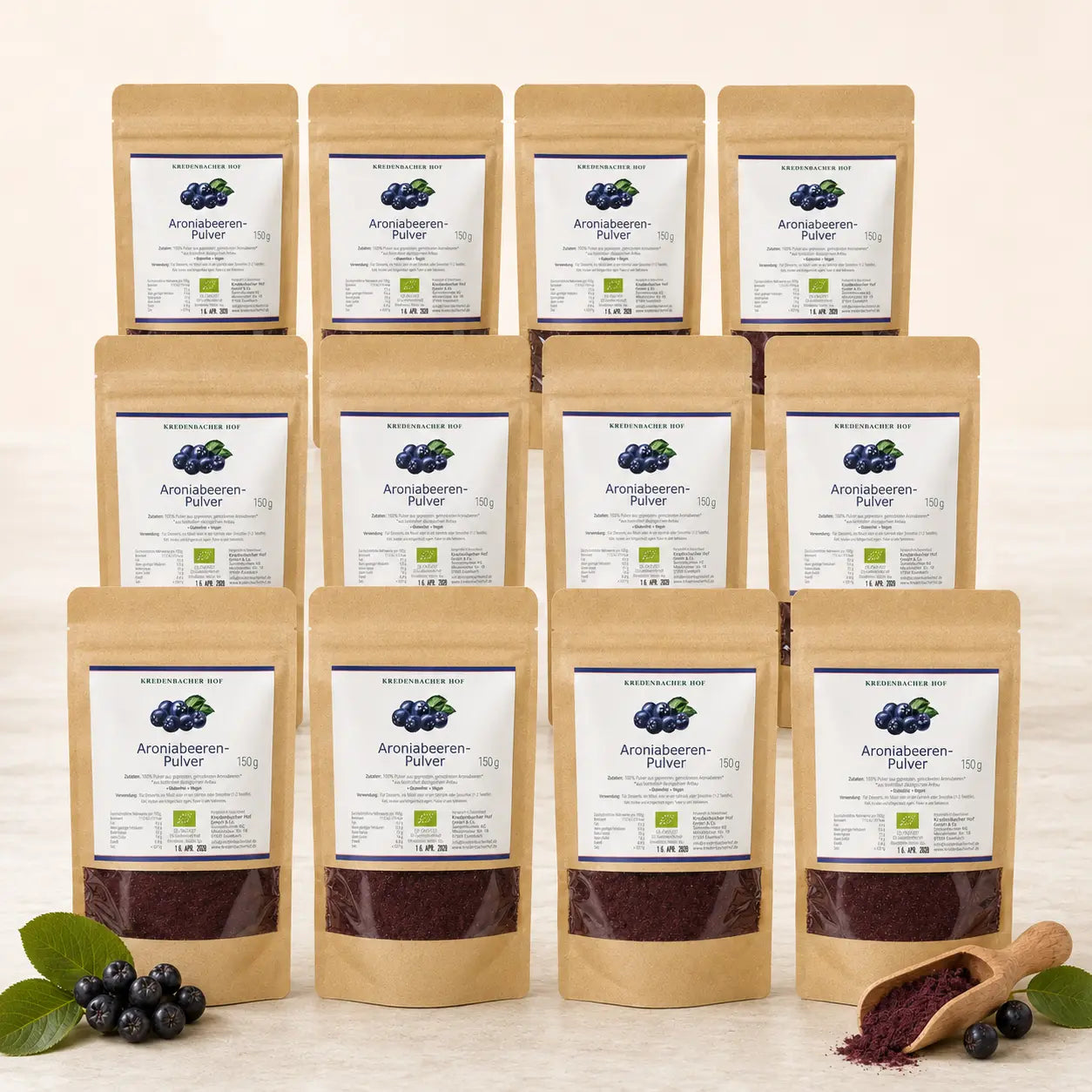 Bio Aroniabeeren Pulver 12x 150g