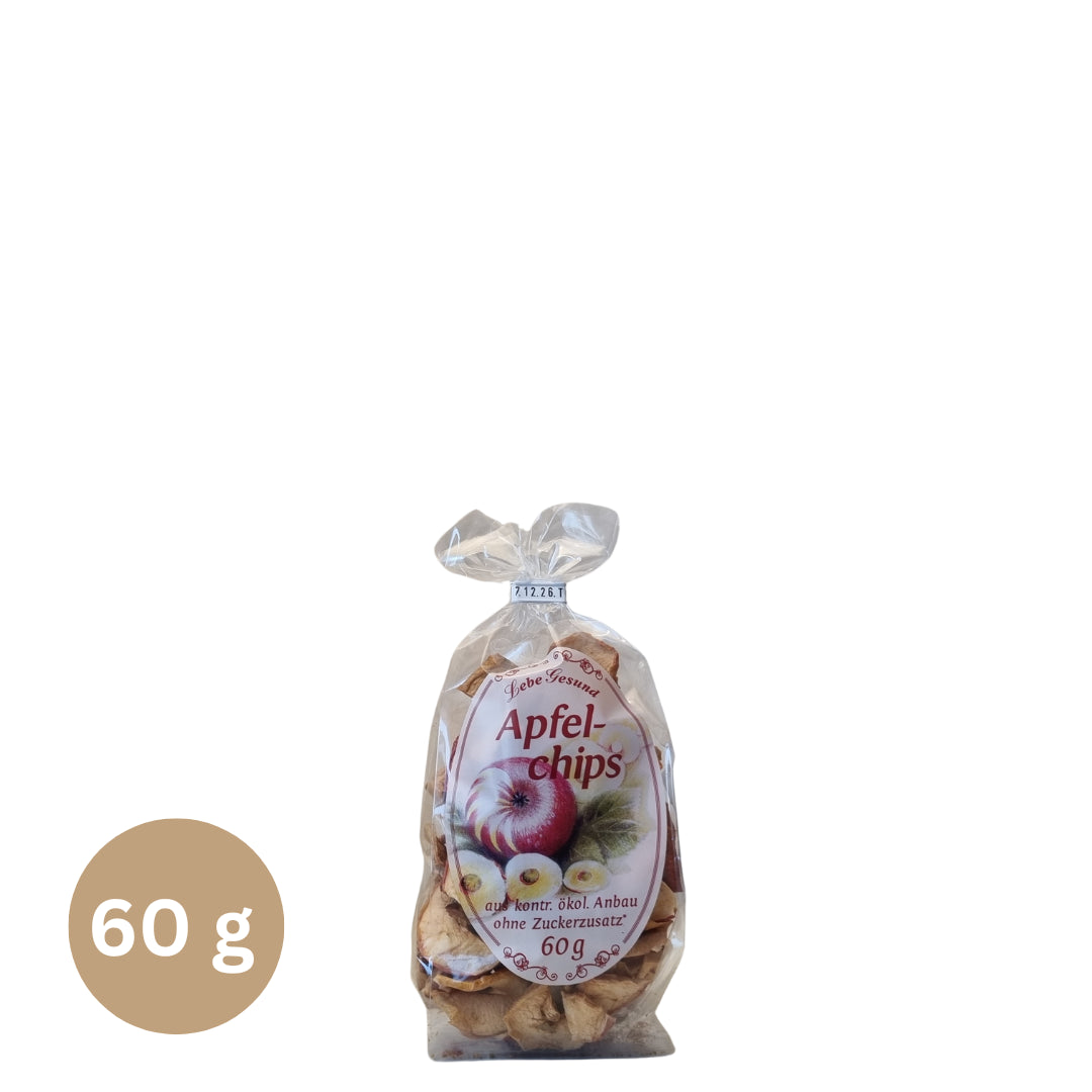 Bio Apfelchips 60g – Großhandel 60 / 150 Stück – Kredenbacher Hof