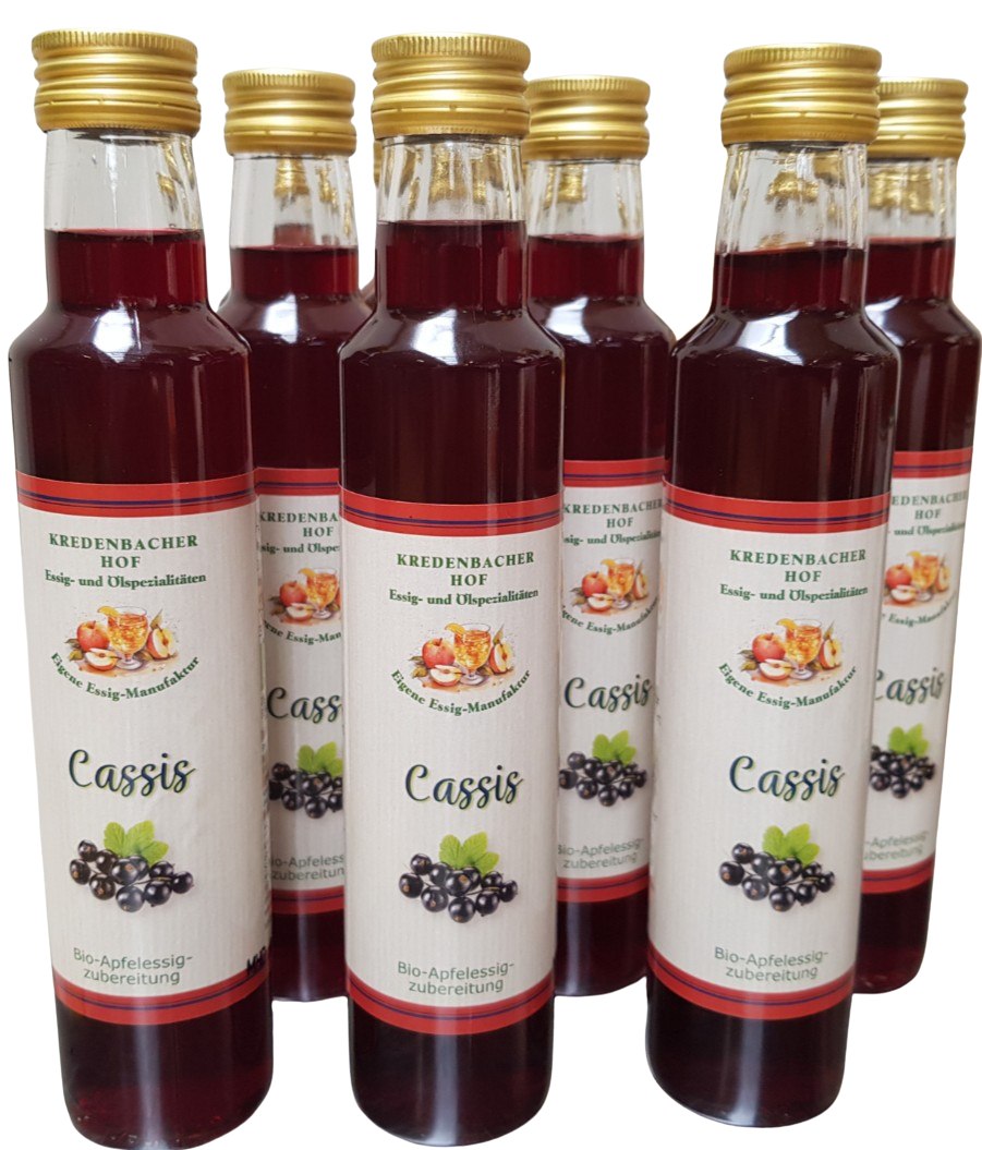 CASSIS Trinkessig bio 6x 0,25l Flasche