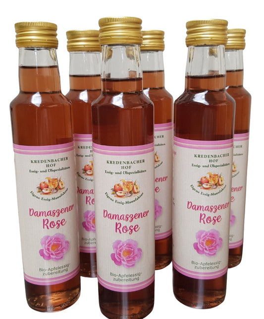 Damaszener Rose Trinkessig bio 6x 0,25l Flasche