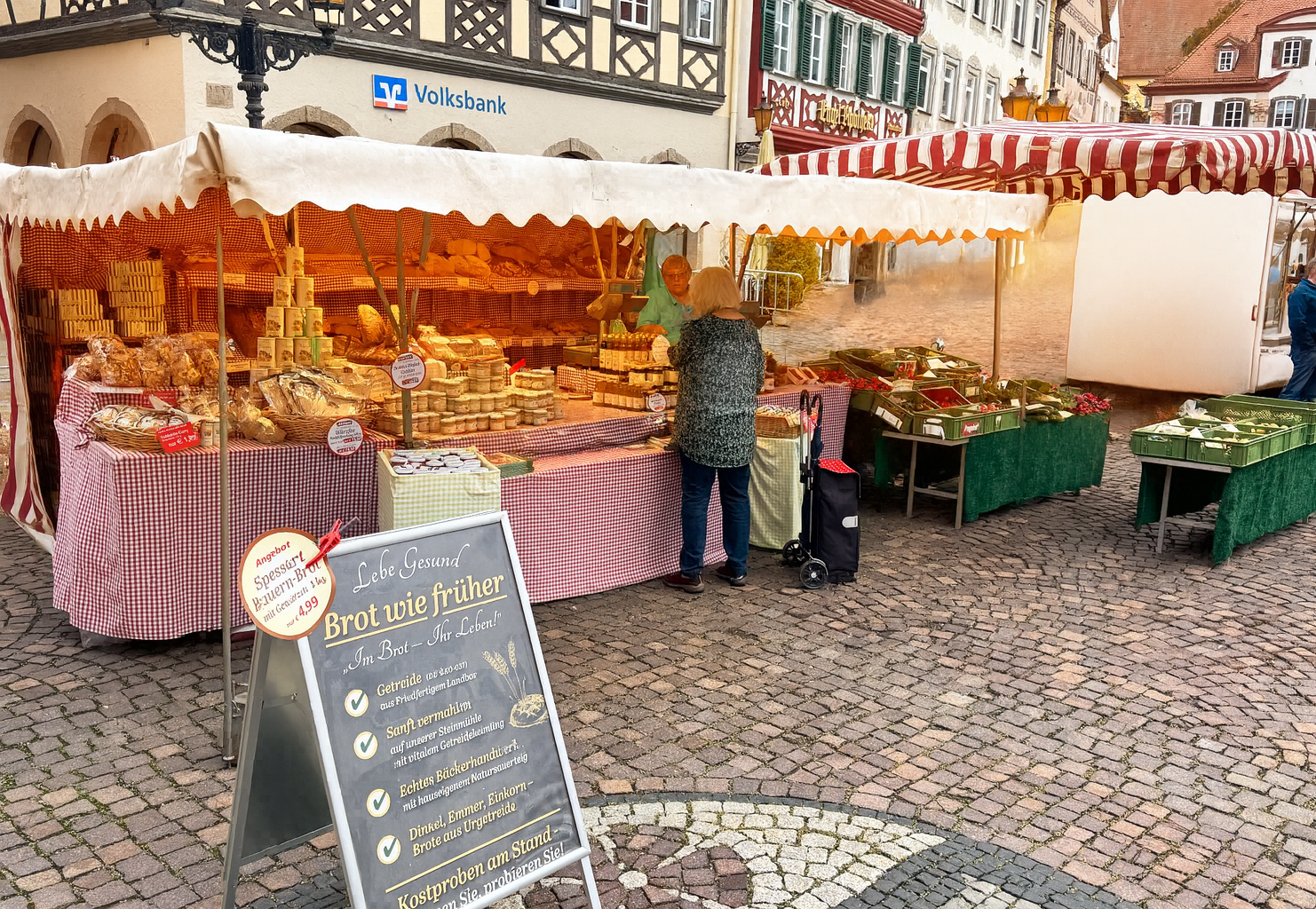 Wochenmarktstand Bad Mergentheim