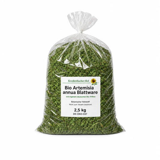 `2,5-kg-Sack mit getrockneter Bio Artemisia annua Blattware aus eigenem deutschen Anbau – Kredenbacher Hof`