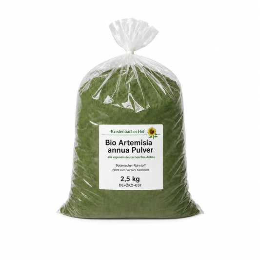 Bio Artemisia annua Pulver 2,5 kg – botanischer Rohstoff aus eigenem deutschen Bio-Anbau