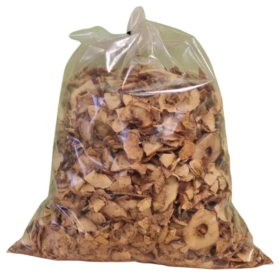 Bio Apfelchips für Tiere als Belohnungssnack oder Ergänzungsfutter